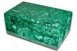 Wide Malachite Jewelry Box - DR Congo #335720-1